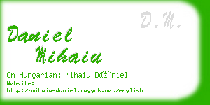 daniel mihaiu business card